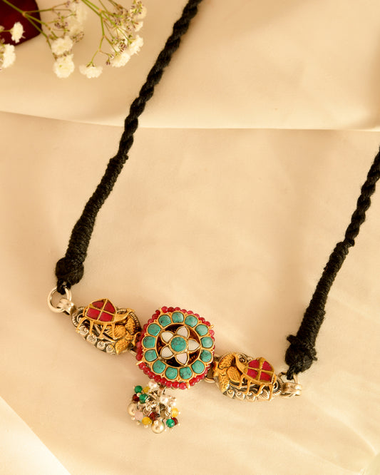 Turquoise Elephant Heritage Dori Necklace
