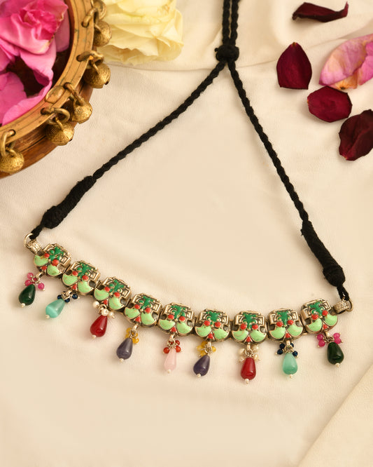 Navrang Floral Dori Choker