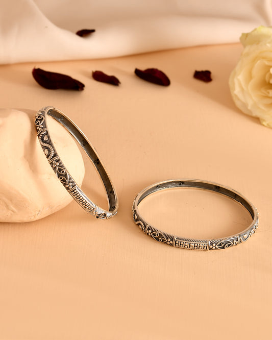 Vintage Artisan Silver Bangles