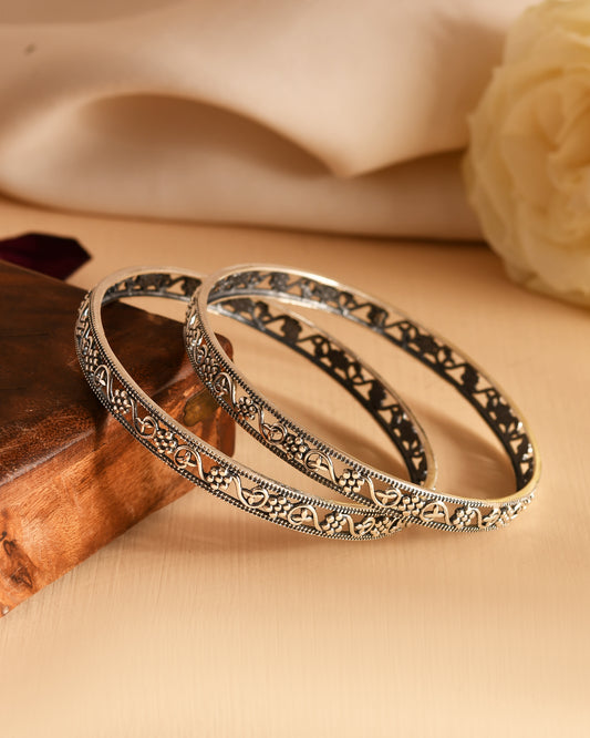 Vine Filigree Silver Bangles