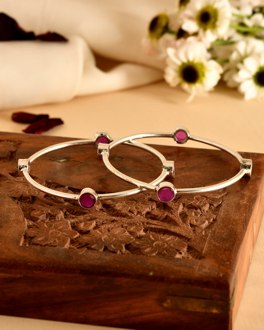 Minimal Ruby Open Bangles