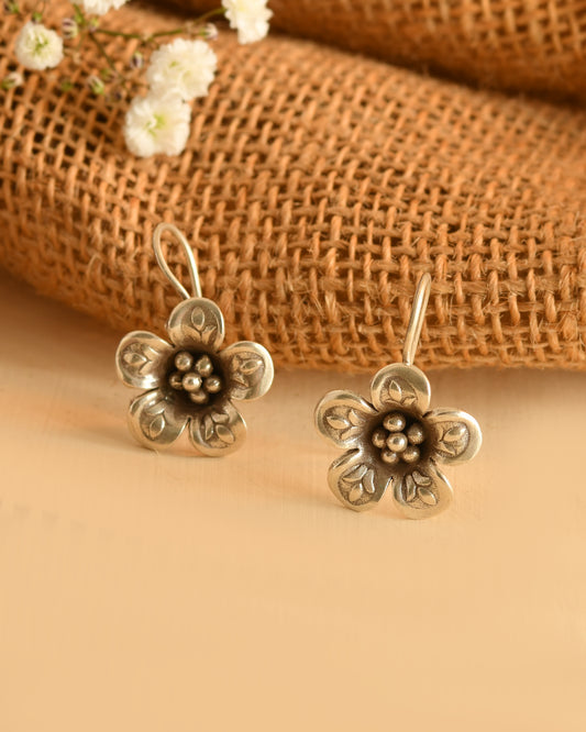 Blossom Pearl Silver Earrings
