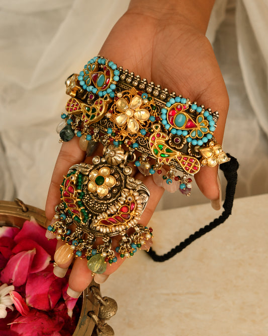 Maharani Peacock Heritage Choker