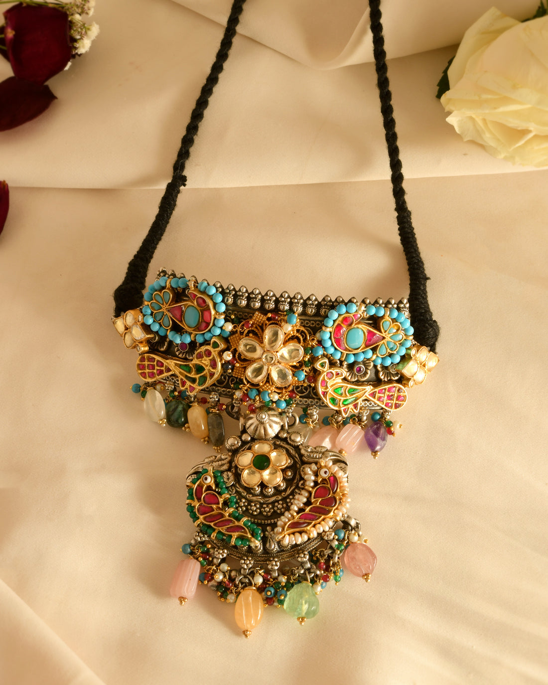 Maharani Peacock Heritage Choker
