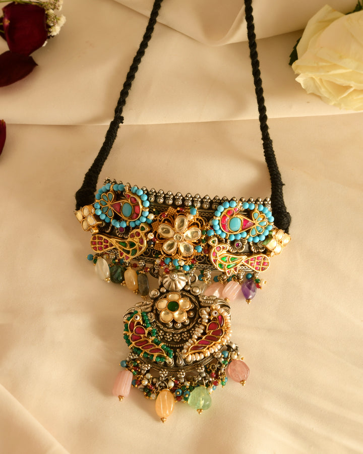 Maharani Peacock Heritage Choker
