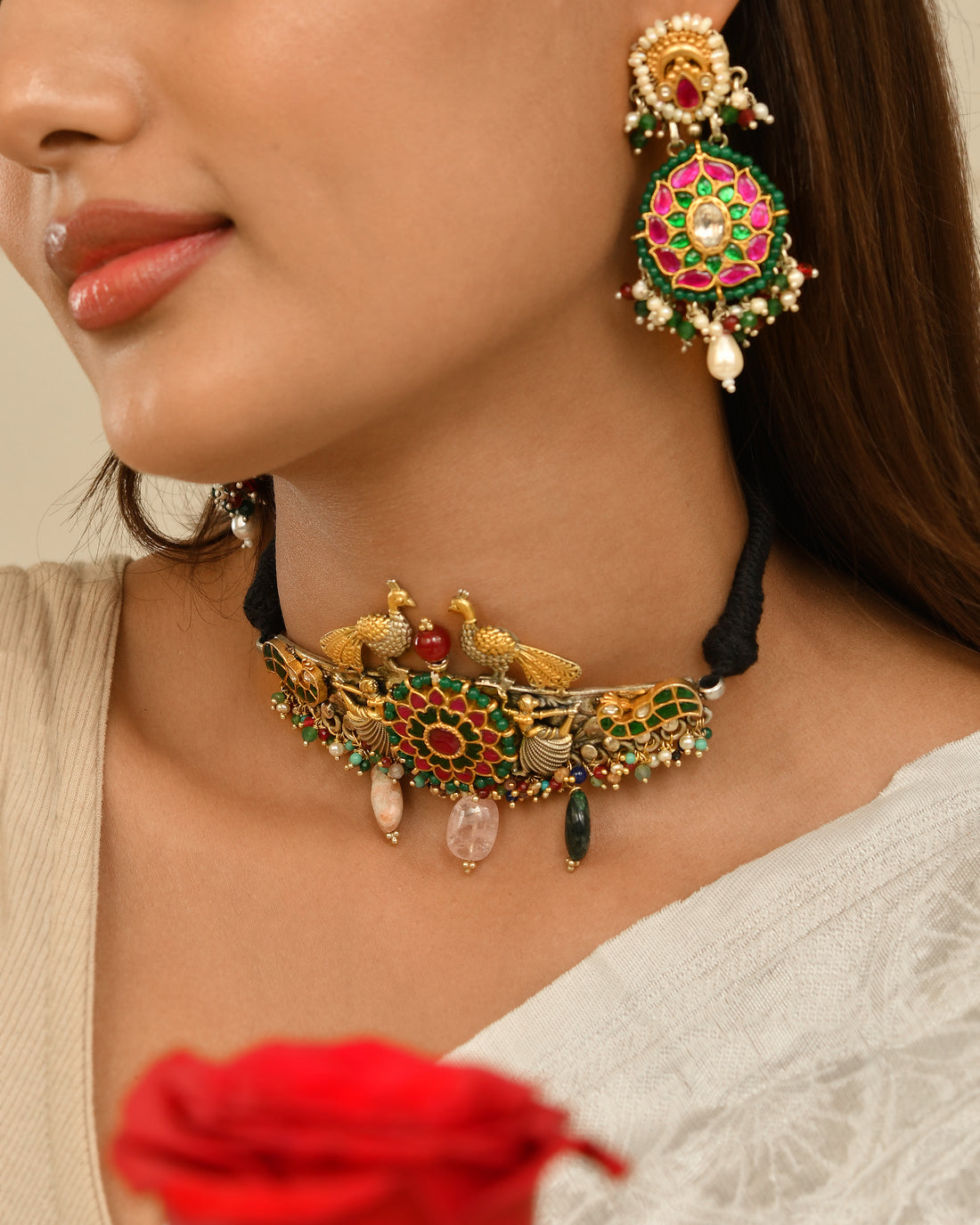 Mayur Kundan Statement Choker