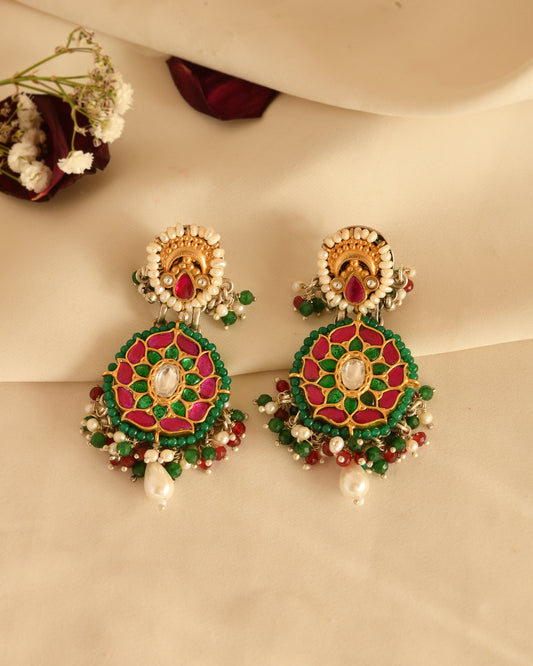Mayur Kundan Statement Choker (With Earrings)