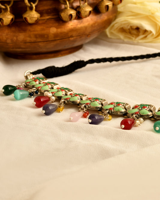 Navrang Floral Dori Choker