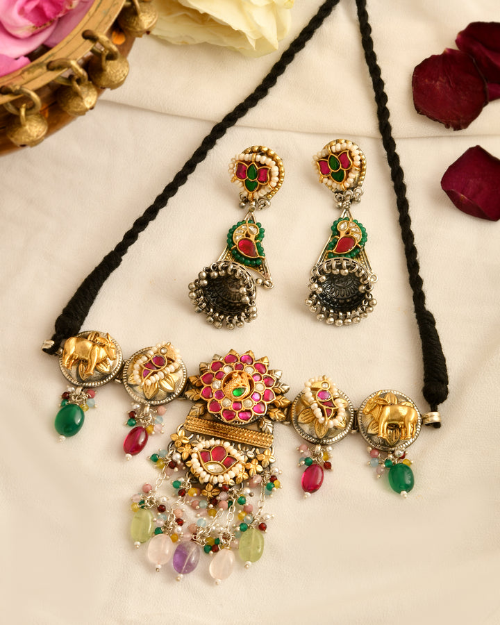 Chandrika Jhumki Heritage Necklace Set