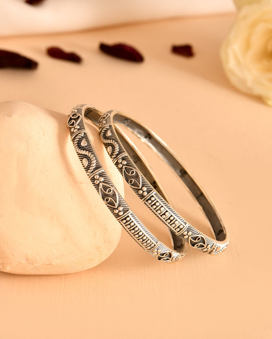 Vintage Artisan Silver Bangles