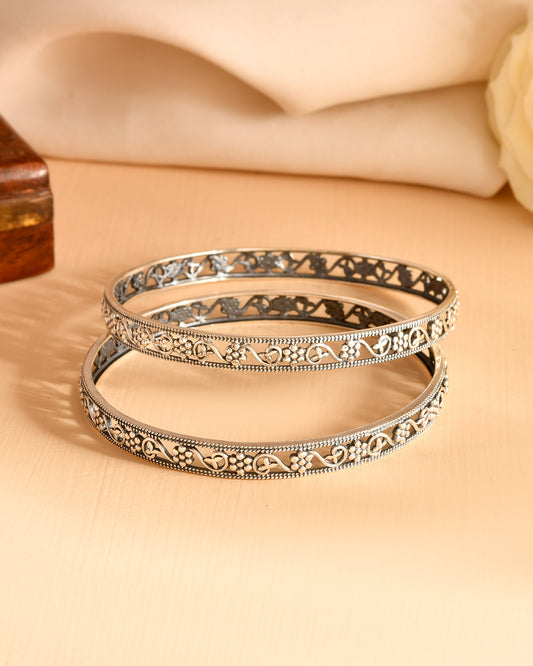 Vine Filigree Silver Bangles