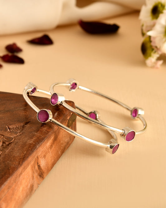 Minimal Ruby Open Bangles