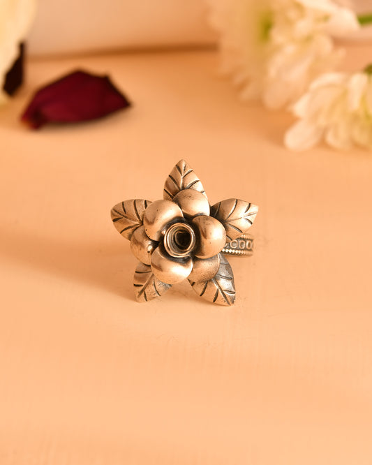 Lotus Blossom Statement Ring
