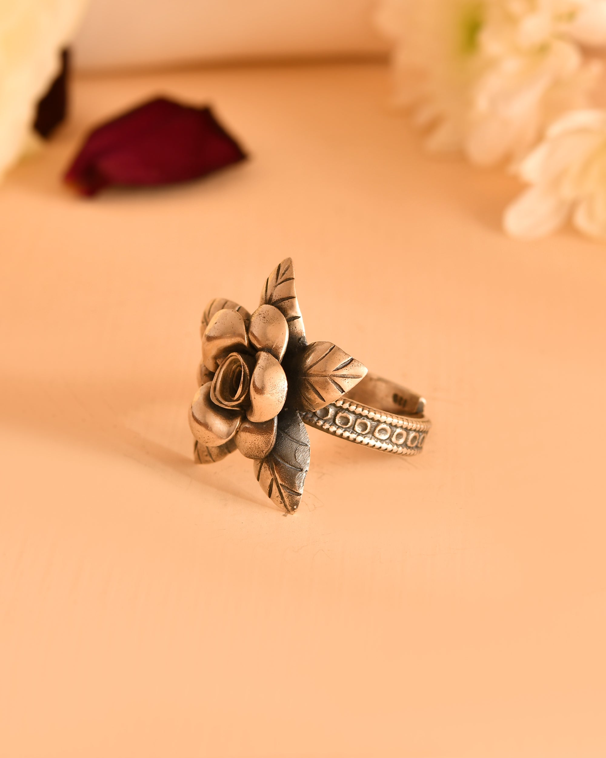 Lotus Blossom Statement Ring