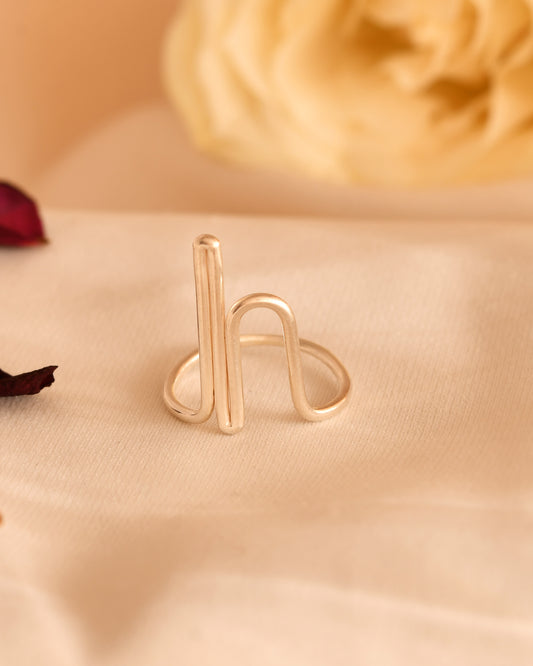 Contemporary Loop Silver Ring