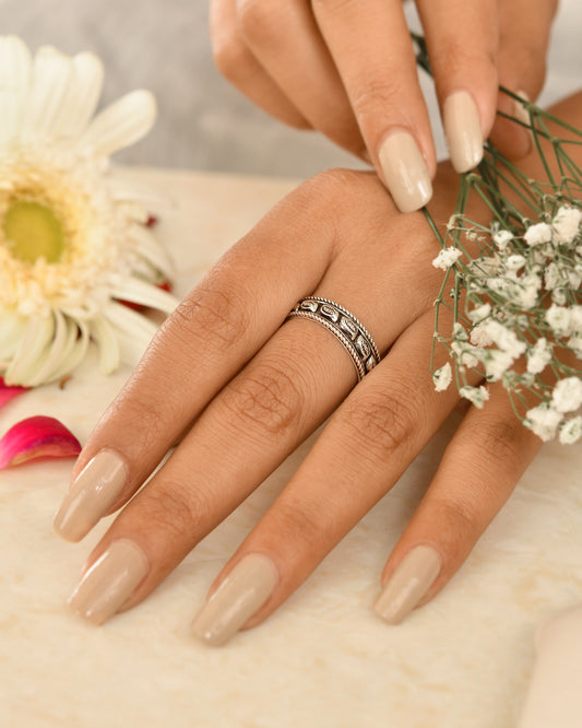 Vintage Coin Silver Band Ring