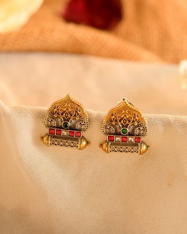 Royal Temple Stud Earrings