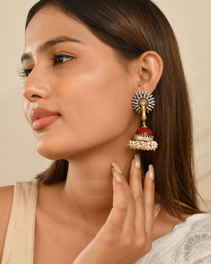 Petite Bell Silver Stud Earrings
