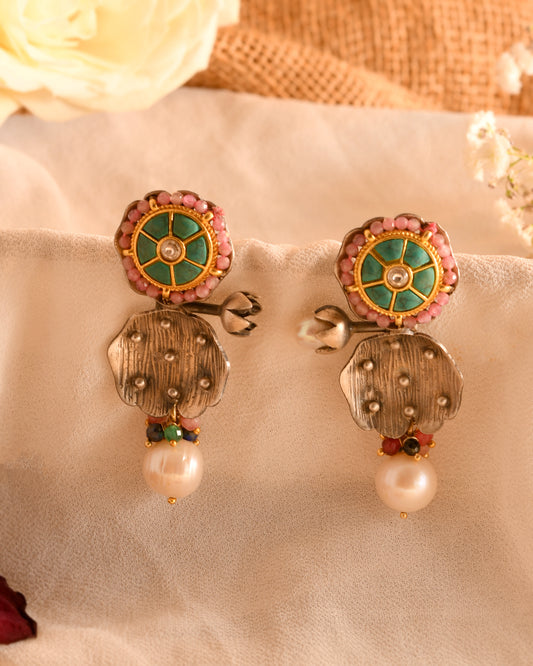 Pearl Bloom Artisan Earrings