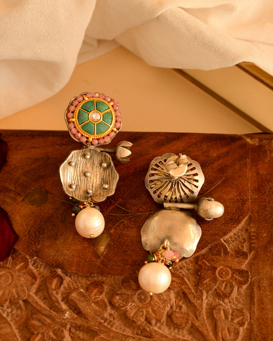 Pearl Bloom Artisan Earrings