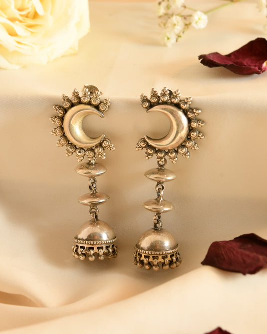 Crescent Jhumki Earrings