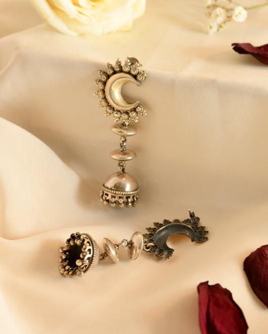 Crescent Jhumki Earrings