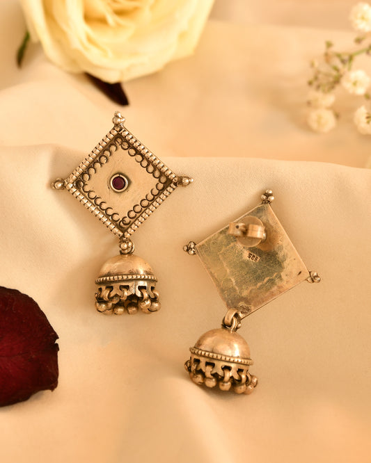 Royal Jhumki Frame Earrings