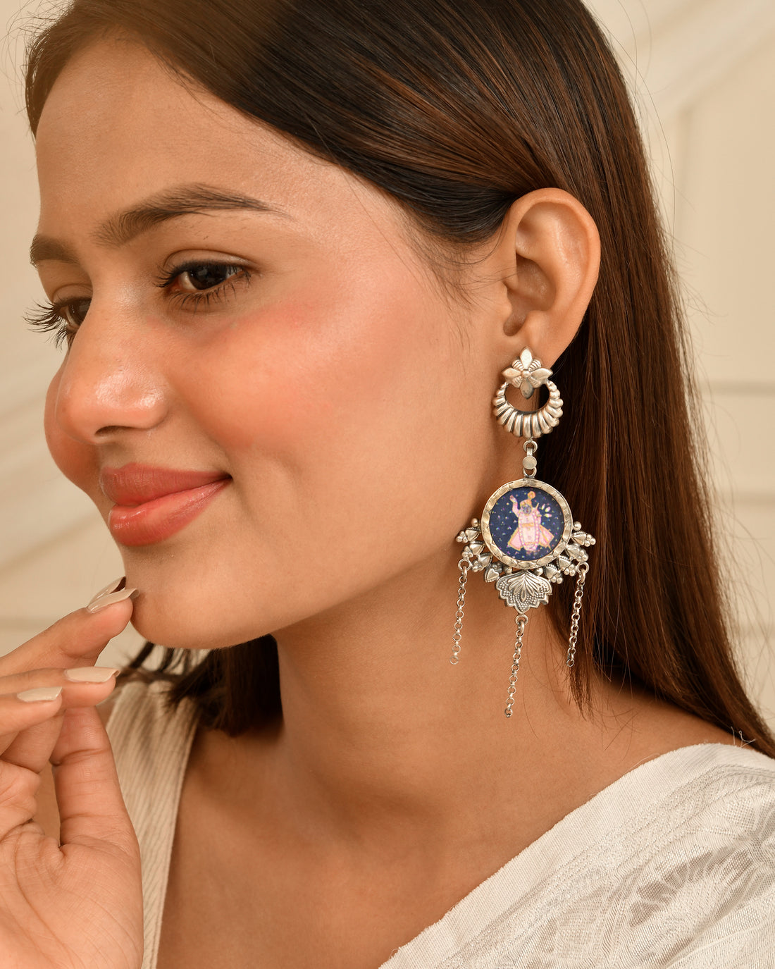 Royal Miniature Art Earrings