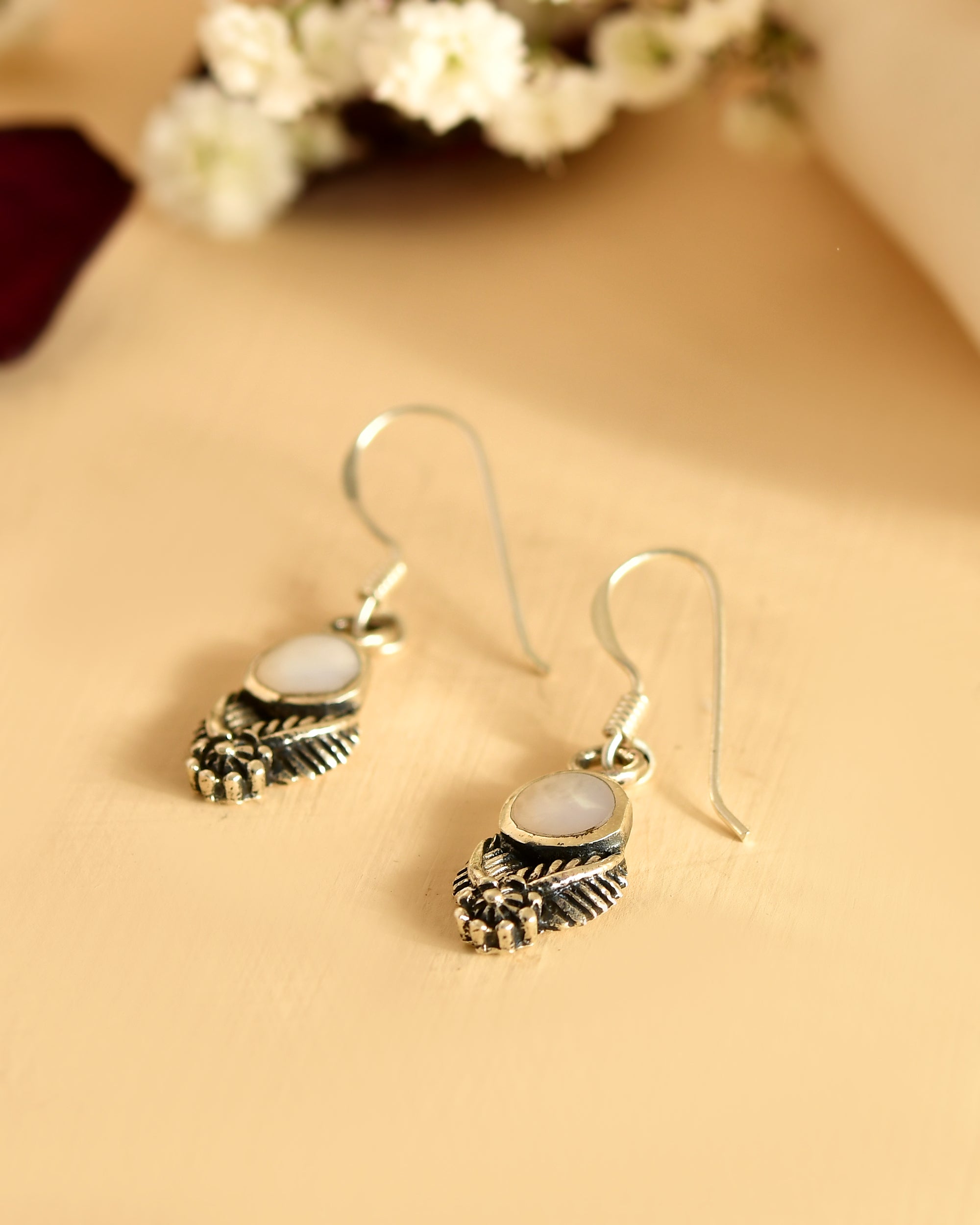 Moonleaf Silver Earrings