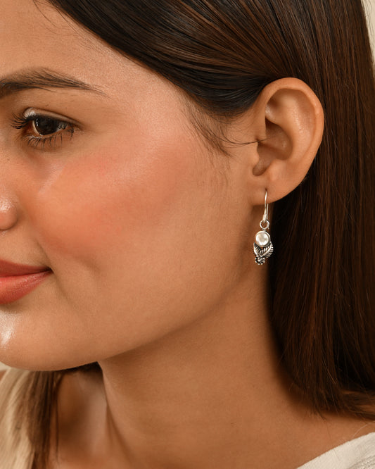 Moonleaf Silver Earrings