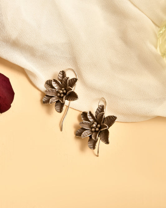 Wildflower Silver Stud Earrings